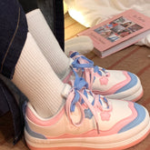 Blue Pink Casual Sneakers