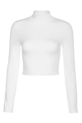 Bandage Rückenfreies Langarm Crop Top