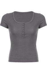 Crop-Top aus Basic-Strick