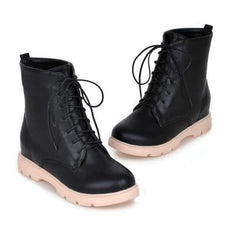 White/Beige/Black/Pink Pastel Lolita Boots