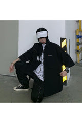 Schwarzes Egirl-Shirt