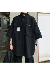 Schwarzes Egirl-Shirt