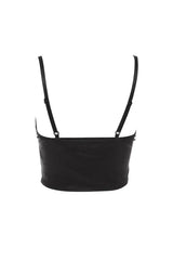 Schwarzes Gothic-Top aus Spitze