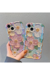 Blaue Blumen-Telefonhülle