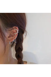 Böhmische Stern-Mond-Quastenohrringe