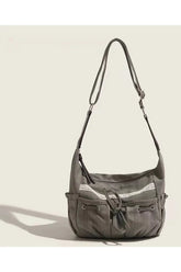 Boho Hobo-Tasche mit Spitzenbesatz