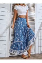 Boho Retro-Rock mit Blumenmuster