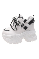 Chunky Plateau-Sneakers in Bubblegum