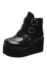 Buckle Ankle Goth Boots