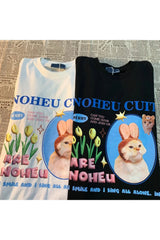 Bunny Cat Graphic T-shirt