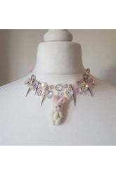 Kawaii-Halsband mit Hasen-Spikes