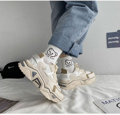 Lace-Up Platform Sneakers