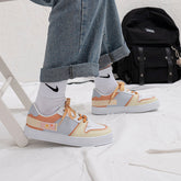 Ulzzang Sports Yellow/Purple Shoes BE976