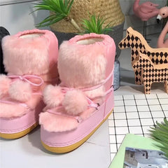 Women Winter Fluffy Snow Boots MK19351