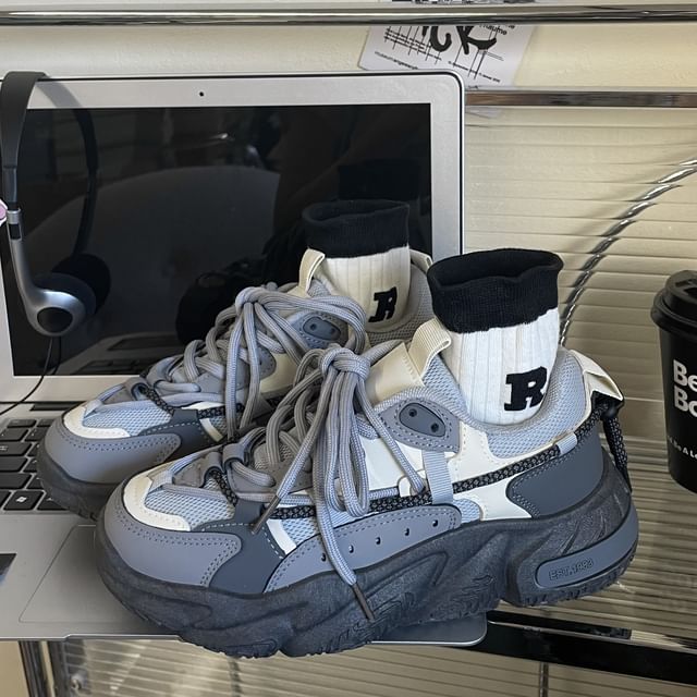 Color Block Platform Sneakers â Nhuhn