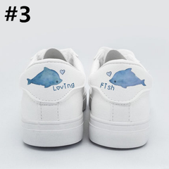 White Kawaii Ainmal Sneakers