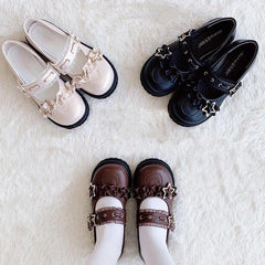 Lovely Lolita Star Thick Soled Round Toe Shoes