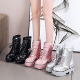 Platform Breathable Chunky Short Boots SS0798