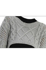 Fall Cable Knit Bolero Sweater