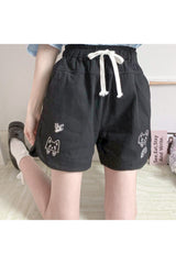 Cartoon High Waist Shorts