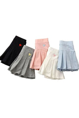 Casual Pleated Mini Skirt