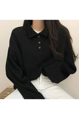 Casual Polo Long Sleeve T-Shirt