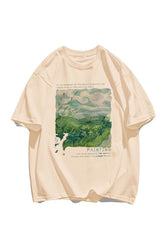 Lässiges Sommer-T-Shirt mit Print