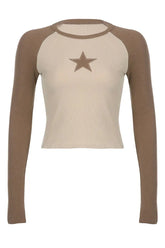 Celestial Contrast Crop Top