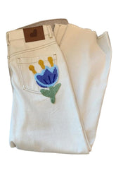 Jean indie taille haute chic d'automne