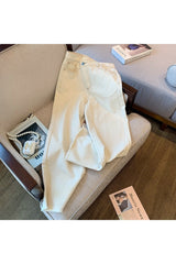 Jean indie taille haute chic d'automne