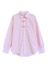 Chinesische lockere Y2K-Bluse