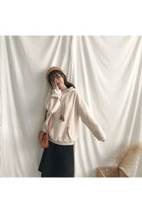 Übergroßer Hoodie im chinesischen Herbststil