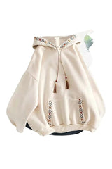 Übergroßer Hoodie im chinesischen Herbststil