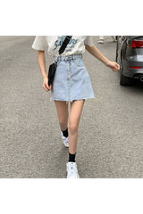 Mini-jupe en jean classique