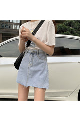 Mini-jupe en jean classique