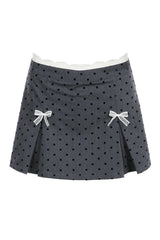 Haut en dentelle à nœud contrasté