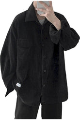 Herbst Cord Vintage Ästhetische Jacke