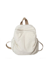 Schwarzer Reiserucksack aus Baumwolle