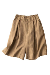 Lässige Shorts aus Baumwolle mit hoher Taille