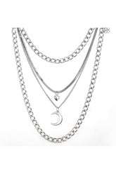 Halbmond-Gothic-Halskette