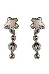 Kristall-Pentagramm-Ohrringe