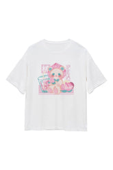 Süßes T-Shirt mit Anime-Kawaii-Bären-Print