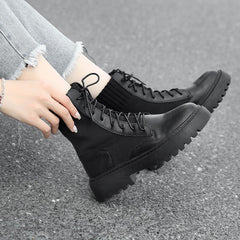 Black Laced Socks Martin Boots