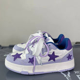 Purple Dopamine Star Sneakers Shoes