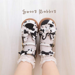 6 Colors Bunny Bow Lolita Pastel Shoes