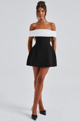 Belinda Off Shoulder Bow Mini Dress