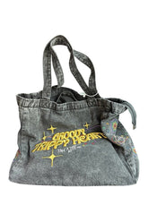 Jeans-Stickerei-Tasche