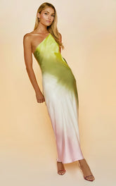 Diane One Shoulder Tie Dye Maxi Dress-Sunfere