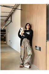 Pantalon à carreaux Doodle Dreams