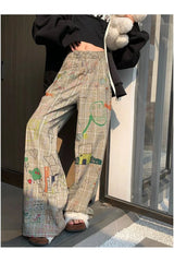 Pantalon à carreaux Doodle Dreams